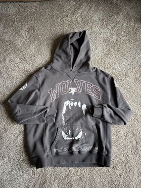 Darc Sport Wolves Graphic Hoodie - Charcoal